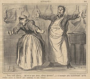 Nous voila libres... de Honoré Daumier