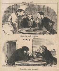 Nova moda inglesa de Honoré Daumier