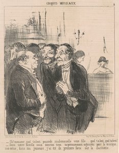 Oh! Monsieur, quel talento possède... de Honoré Daumier