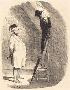 Oh! quanto à vista, você não encontrará melhor do que aqui! de Honoré Daumier
