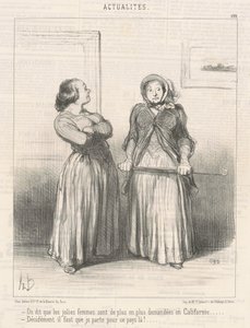 Dizem que as mulheres bonitas são... de Honoré Daumier