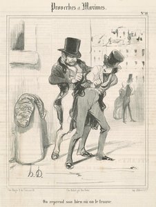 Recuperamos nossa propriedade ou a encontramos de Honoré Daumier