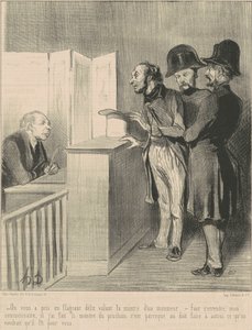 Você foi pego em flagrante... de Honoré Daumier