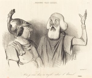 Sim eu venho, em seu templo... de Honoré Daumier