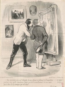 Sim... eles tiveram a indignidade de me recusar esta pintura... de Honoré Daumier
