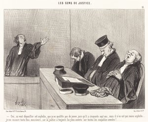 Oui, on veut dépouiller cet orphelin... de Honoré Daumier