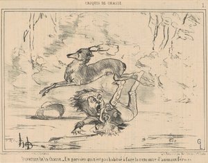 Abertura da caça de Honoré Daumier