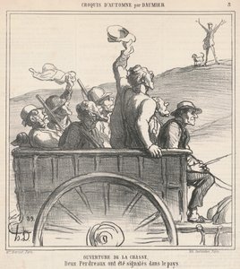 Abertura da caça de Honoré Daumier