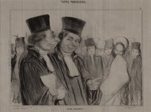 Tipos parisienses, não. 4: O velho patife! de Honoré Daumier