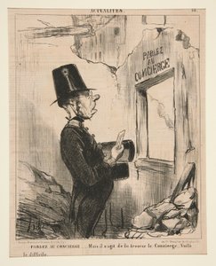 Fale com o zelador de Honoré Daumier
