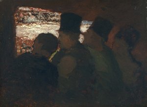 Audiência do Parterre Theatre, c. 1858 de Honoré Daumier