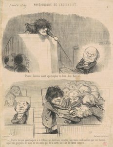 Apóstrofo de Pierre Leroux Osant ... de Honoré Daumier
