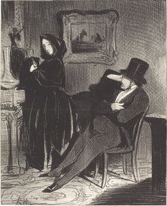 Plus souvent que je te conduirai... au bal... de Honoré Daumier