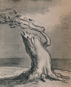 Pobre França! O tronco é explodido, 1871, 1946 de Honoré Daumier