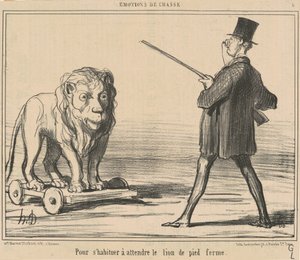 Para o habitante esperar o leão... de Honoré Daumier