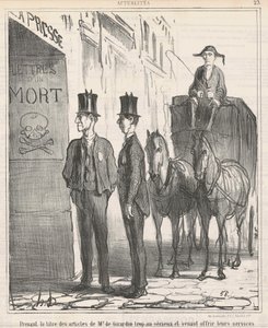 Prenant le titre ... de Mr de Girardin trop au sérieux ... de Honoré Daumier