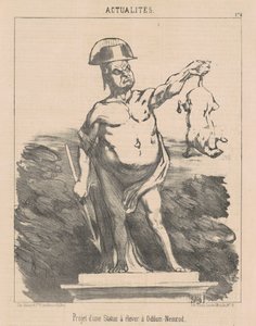 Projeto para uma estátua ... em Odilon-Nimrod de Honoré Daumier