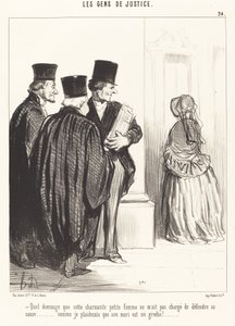 Que pena que esta adorável... mulher... de Honoré Daumier