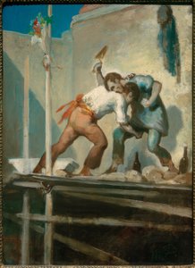 Pedreiros ásperos de Honoré Daumier
