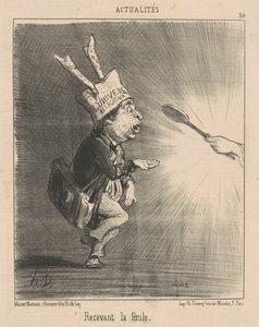 Recebendo o ferrolho de Honoré Daumier