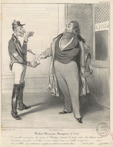 Robert Macaire Banquier et Juré de Honoré Daumier