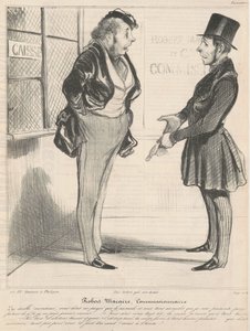 Robert Macaire Comissário de Honoré Daumier