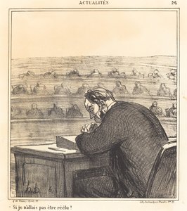 Se eu não fosse reeleito! de Honoré Daumier