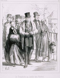 Souvenir d&39;Artistes - Domingo no Jardin des Plantes de Honoré Daumier