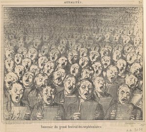 Souvenir du grand festival des orphéonistes de Honoré Daumier