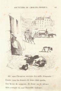 Memórias da cólera-Morbus, 1840 de Honoré Daumier
