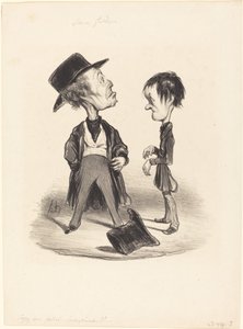 Soyez donc poli... eu... de Honoré Daumier