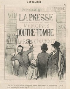 Você está errado em querer postar este... anúncio... de Honoré Daumier