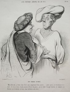 Os belos dias da vida, placa 30: um costume indiano de Honoré Daumier