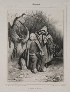 O inválido, 1835. de Honoré Daumier