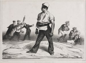 A Associação Mensal (ilustração 20): Não se meta nisso! de Honoré Daumier