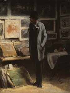 O Colecionador de Impressos, c. 185763. de Honoré Daumier