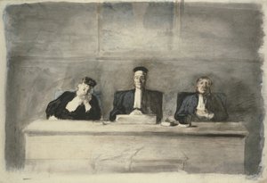 Os Três Juízes, 1858-60 de Honoré Daumier