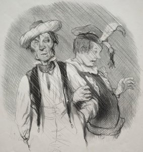 Os belos dias da vida, prato 18: Mardi gras de Honoré Daumier