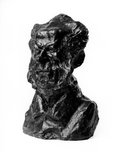 Os bustos do "Celebrites du Juste Milieu" "Caricatura do Barão Jacques Antoine Adrien Delort (1773-1846), general e deputa. A zombaria". Escultura de Honore Daumier (1808-1879), século XIX. Inv L 48,21 Dim em cm H 23 x L 1 Musee des Beaux de Honoré Daumier