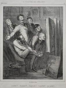 Através dos estúdios, 1862. de Honoré Daumier