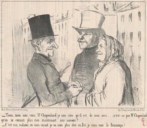 Aqui, meu amigo, aqui está o Sr. Chapoulard... de Honoré Daumier