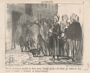 Todas as parisienses que possuem cachorros... de Honoré Daumier