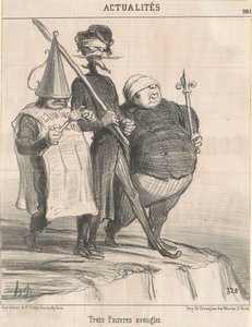 Três pobres cegos de Honoré Daumier