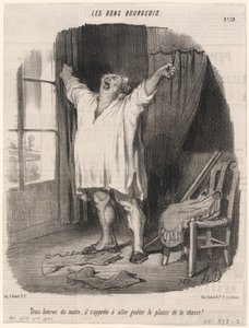 Três horas da manhã... de Honoré Daumier
