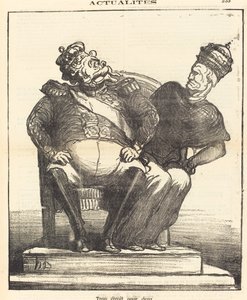 Muito estreito para dois de Honoré Daumier