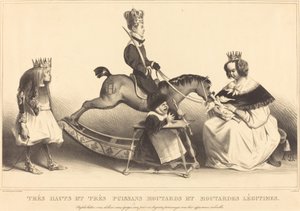 Mostardas e mostardas legítimas muito altas e muito potentes de Honoré Daumier