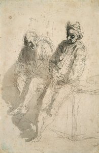 Dois Saltimbanques de Honoré Daumier