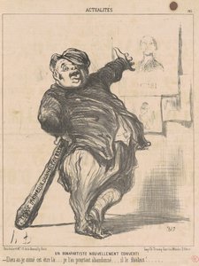 Um bonapartista recém-convertido de Honoré Daumier