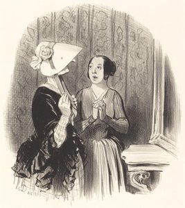Um chapéu de Pamela de Honoré Daumier