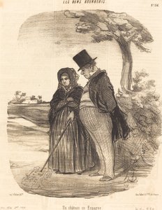 Um castelo na Espanha de Honoré Daumier
